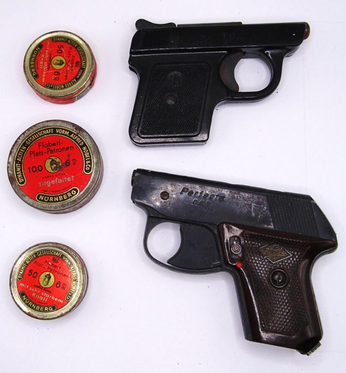 (2) PELLET VINTAGE GUNS with PELLETS (1 of 2)