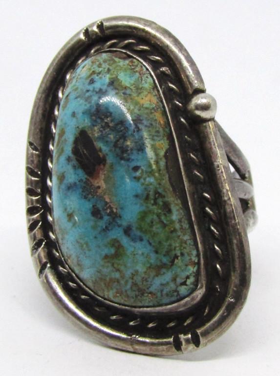 CHUNKY SOUTHWESTERN SPLIT SHANK RING WITH (1 of 4)