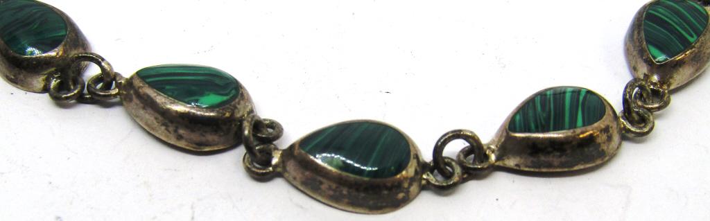 17 INCH MEXICO STERLING PANEL NECKLACE WITH (1 of 4)