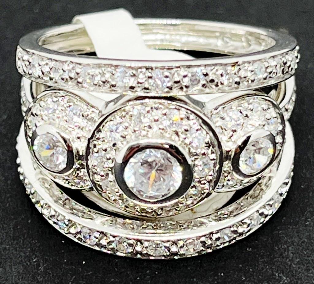 925 BRIDAL STERLING SET (3) PIECE (1 of 4)