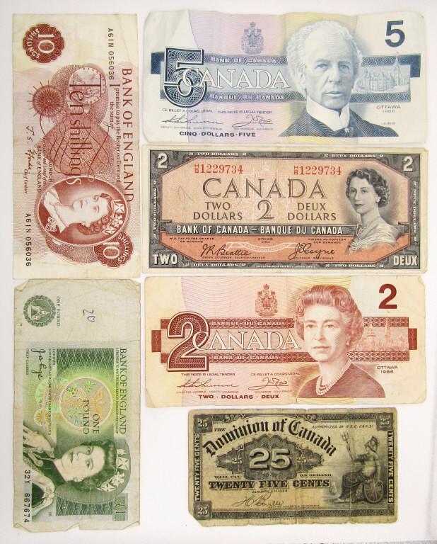 $20 FACE CANADA CURRENCY LOT (1 of 2)