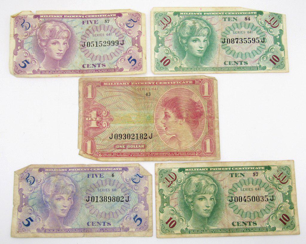 (5) MILITARY PAYMENT NOTES (1 of 2)