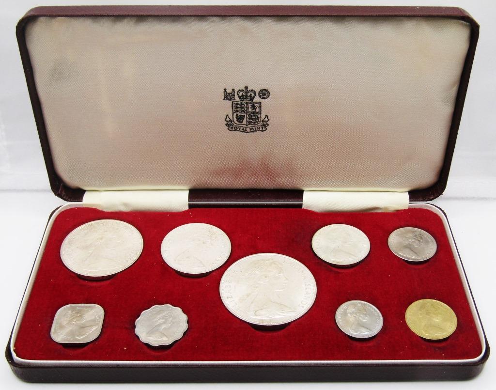 1966 Bahama Islands 9 Coin Set. (1 of 3)