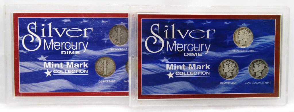 2- Silver Mercury Dimes Mint Mark Collections PDS (1 of 5)