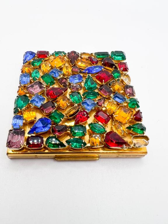 RHINESTONE COLOR COMPACT: RHINESTONE COL0RFUL COMPACT