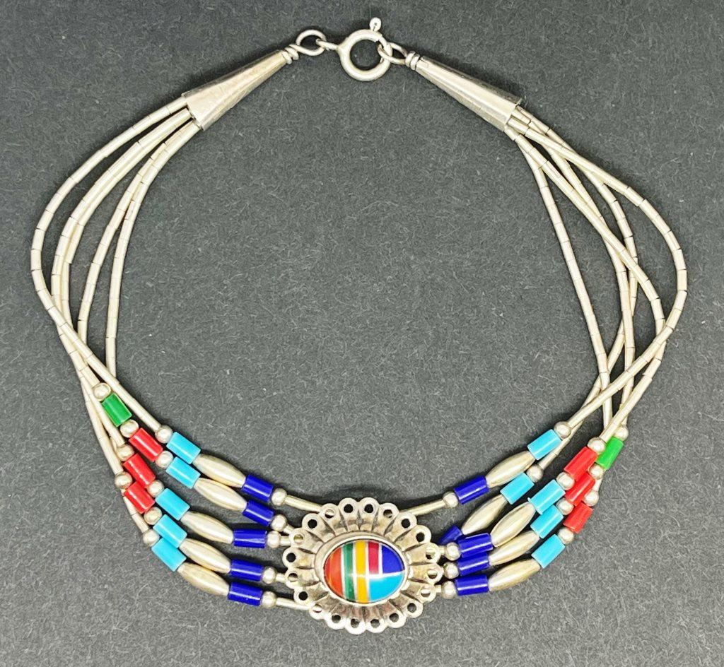 MULTI STRANDED LIQUID STERLING BRACELET WITH (1 of 4)