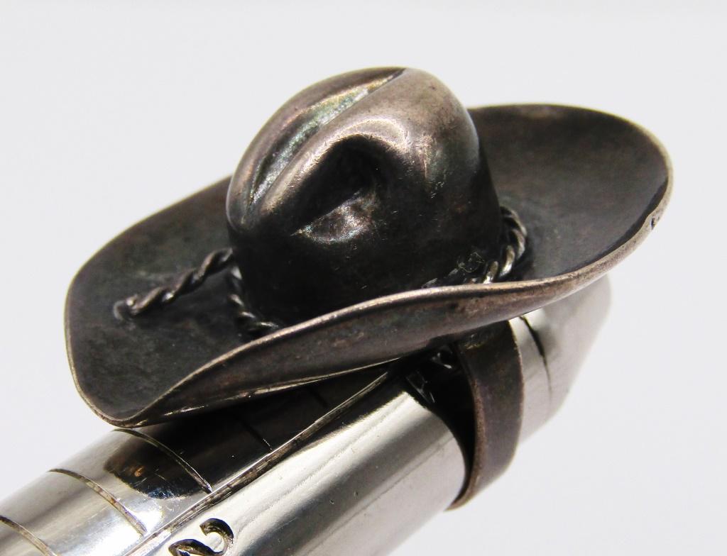 SIZE 1.5 STERLING COWBOY HAT RING: TOTAL 4 DWT