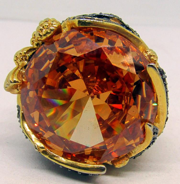 MASSIVE! STERLING GOLDFISH RING WITH LARGE (1 of 3)