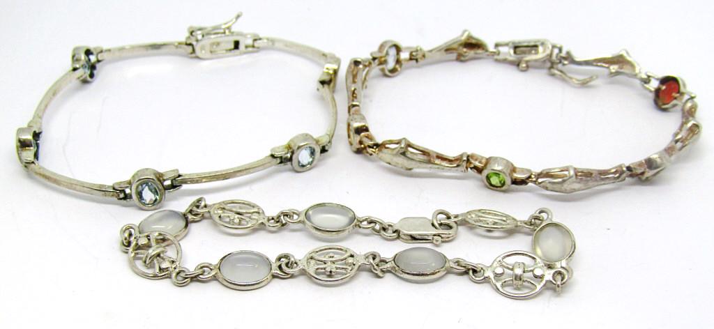 3-7.5 STERLING FASHION BRACELETS (1)DOLPHIN (1 of 4)