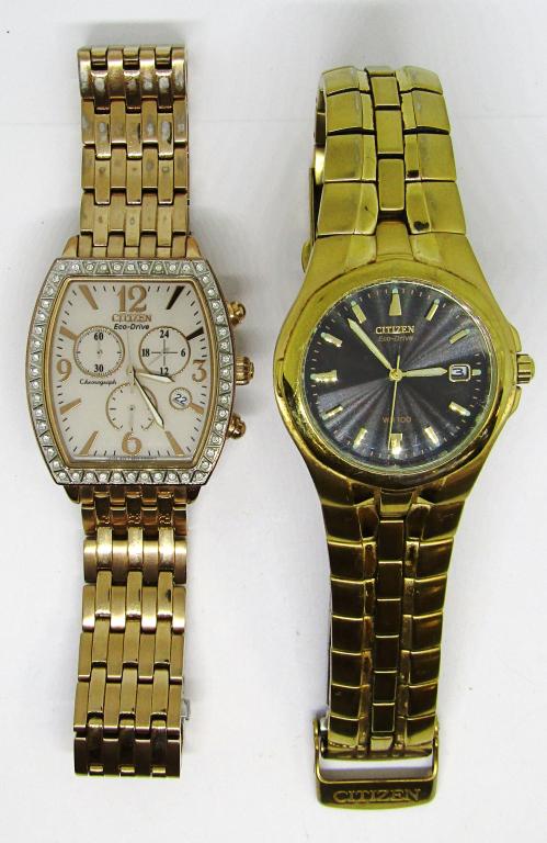 (2) CITIZEN MENS WATCHES BOTH WORKING: NICE LOT