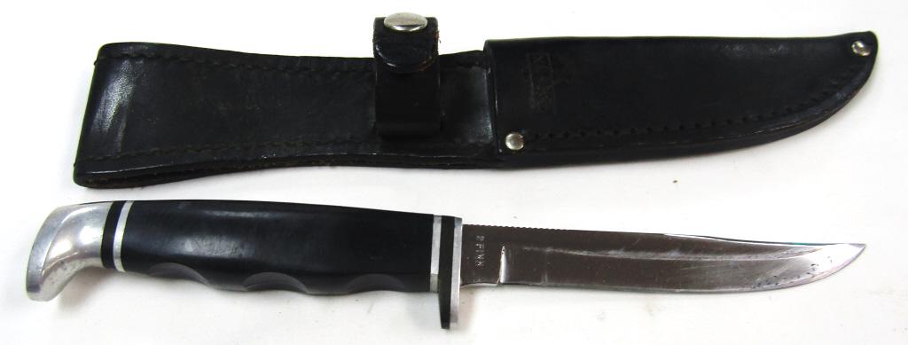 1960'S CASE XX USA 2 FINN FIXED BLADE KNIFE;: WITH ORIGINAL SHEATH!