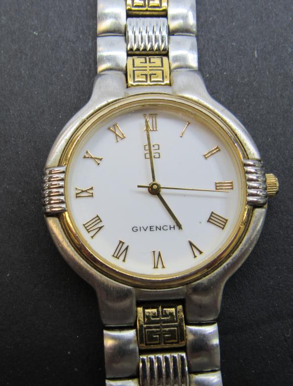 VTG.GIVENCHY WATCH GOLD TONE DESIGNER!: UNTESTED!