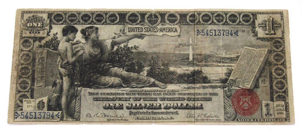 1896 $1 EDUCATIONAL NOTE (1 of 2)