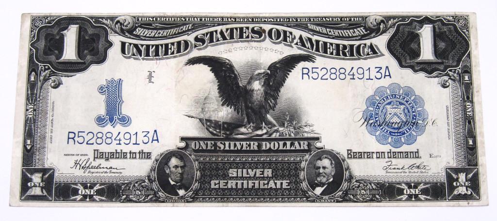 1899 $1 "BLACK EAGLE" SILVER CERTIFICATE (1 of 2)