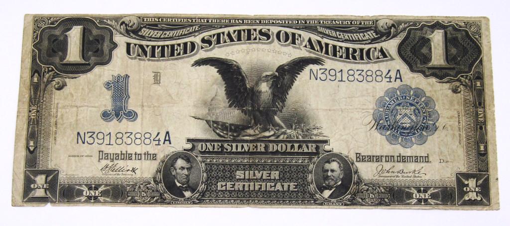 1899 $1 "BLACK EAGLE" SILVER CERTIFICATE (1 of 2)