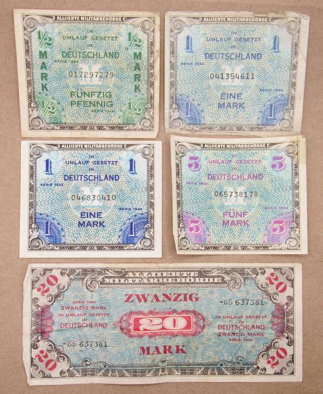 5-MILITARY PAYMENT NOTES - MIXED LOT (1 of 4)