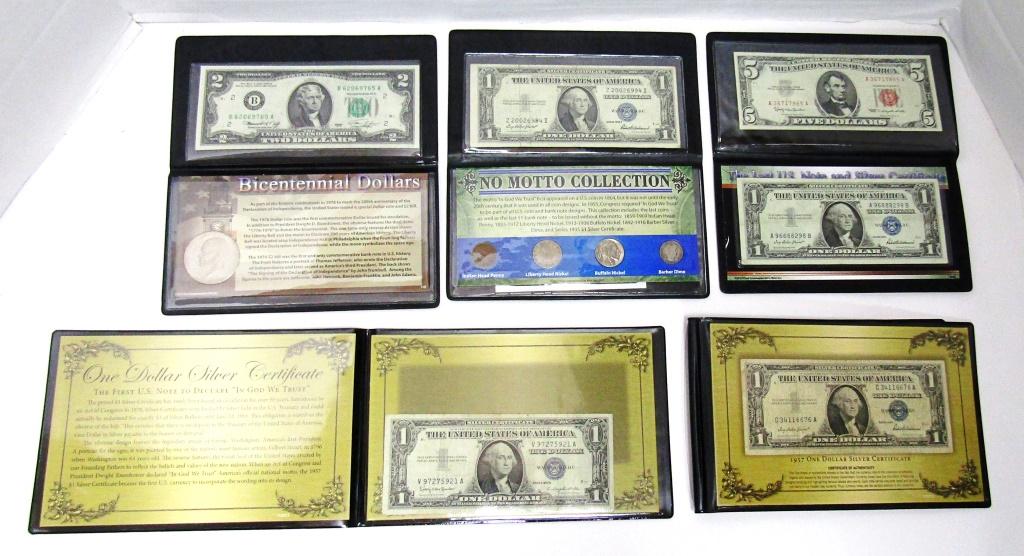 U.S. CURRENCY  & COIN LOT - $5 RED SEAL, (1 of 1)