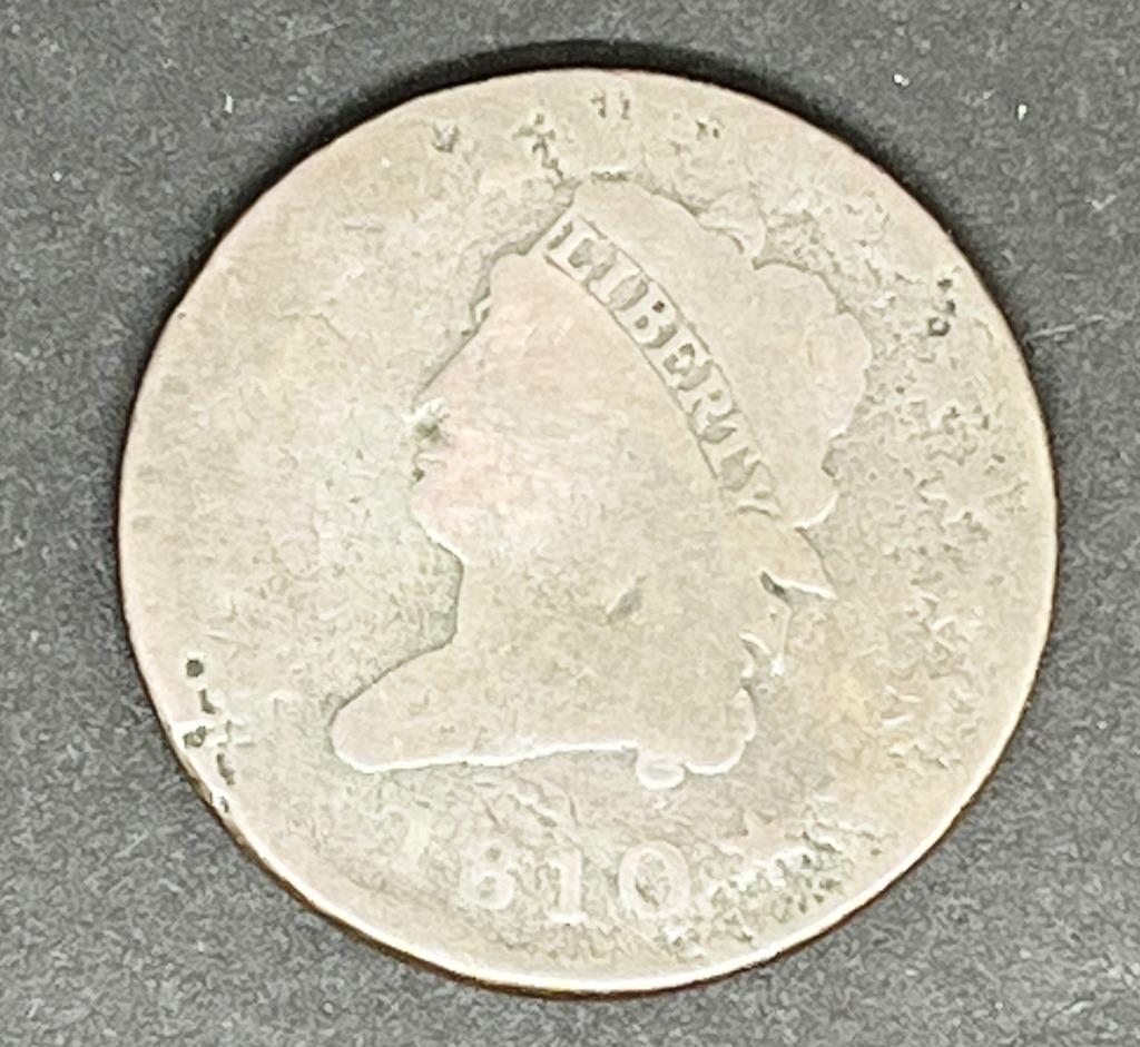1810 CLASSIC HEAD LARGE CENT (1 of 2)