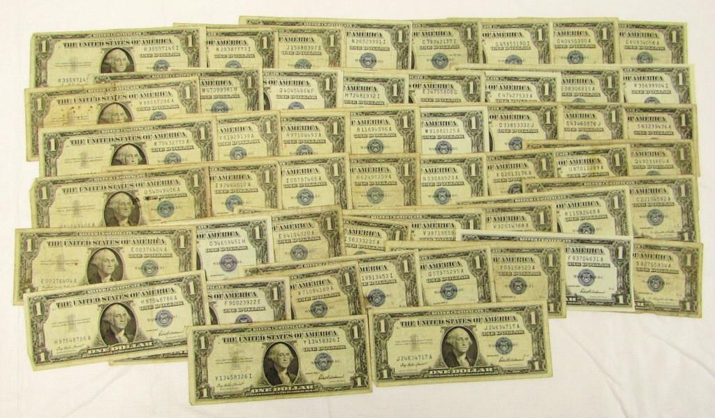 (50) $1 SILVER CERTIFICATES (1 of 1)