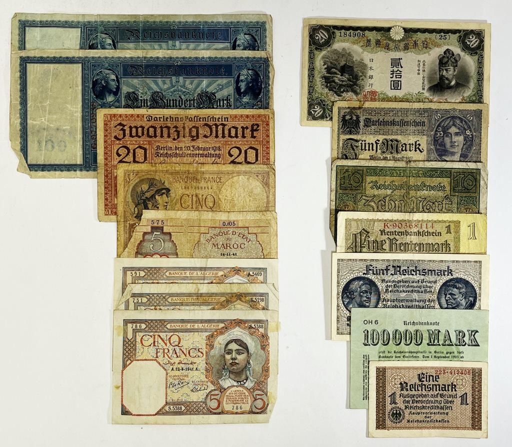 (15) LARGE FOREIGN CURRENCY NOTE/PAPER (1 of 6)