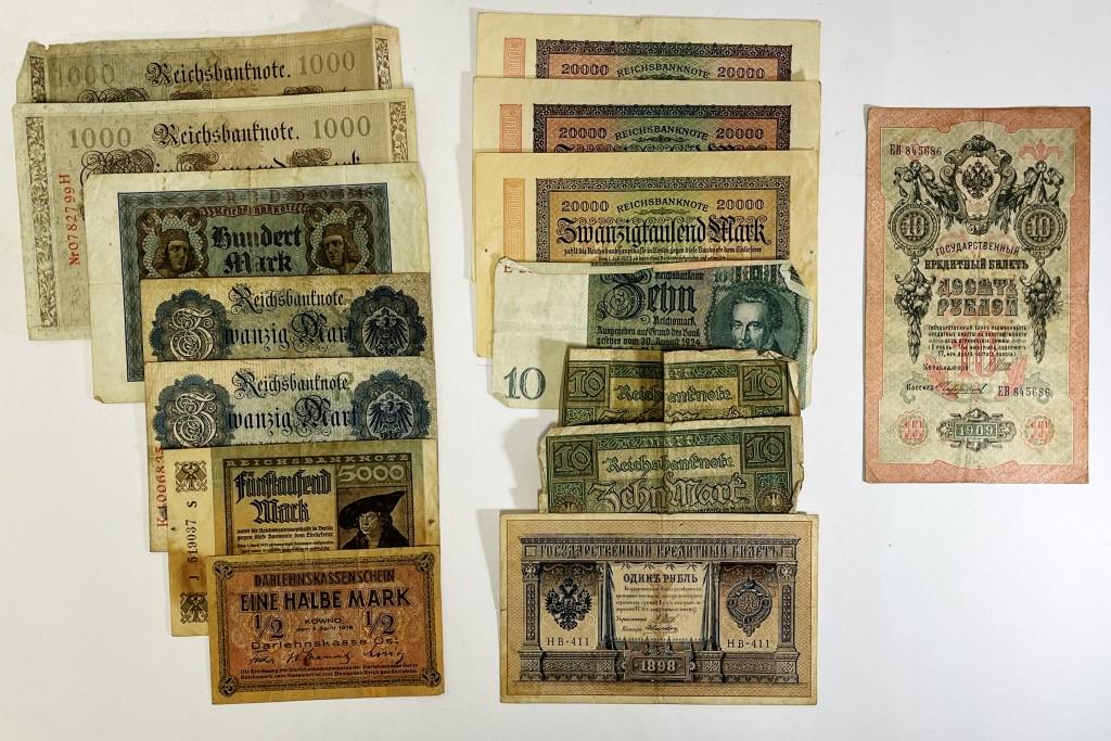 (15) LARGE FOREIGN CURRENCY NOTE/PAPER (1 of 8)