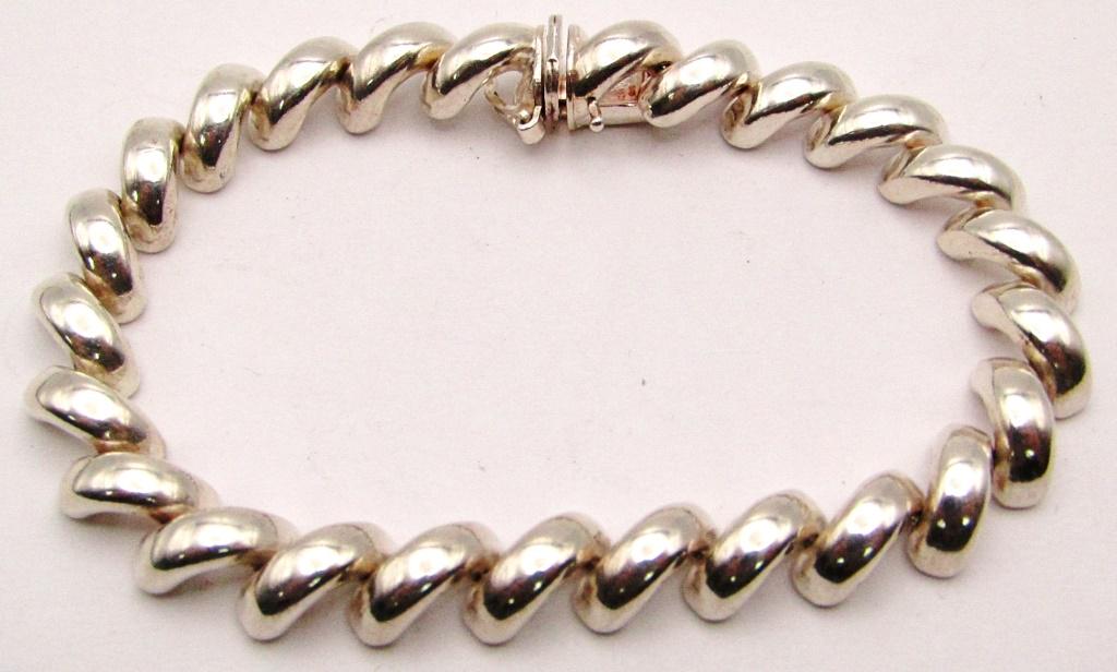 8 INCH ITALY STERLING BRACELET (1 of 4)