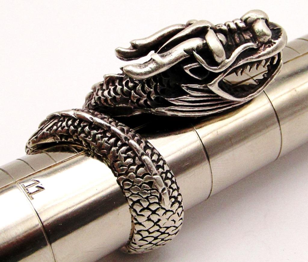 UNIQUE STERLING DRAGON RING (1 of 6)