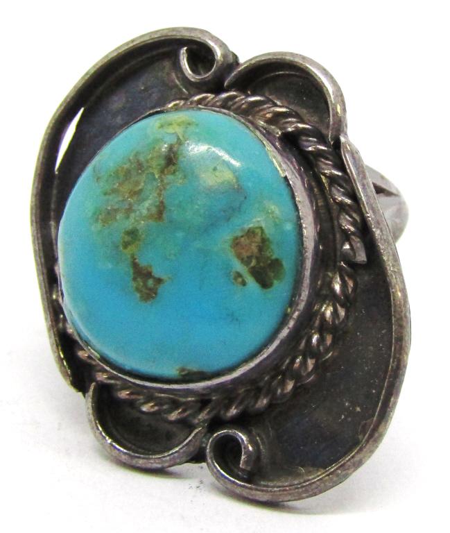 SOUTHWESTERN SPLIT SHANK 925 RING WITH (1 of 4)