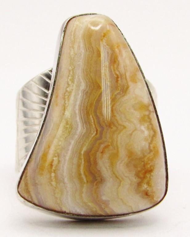 DTR STERLING FASHION RING WITH POLISHED NATURAL (1 of 5)