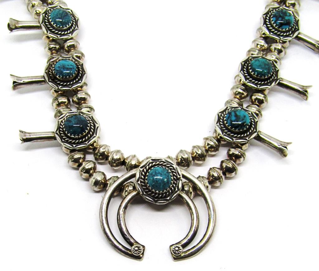 SOUTHWESTERN STERLING SQUASH BLOSSOM (1 of 4)