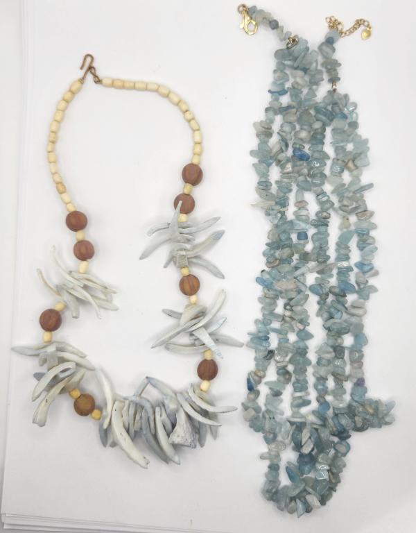 UNIQUE SHELL/BEADED NECKLACE PLUS BONUS (1 of 4)