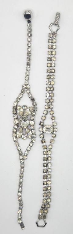 2-VINTAGE SILVER TONED DOUBLE STRANEDED (1 of 3)