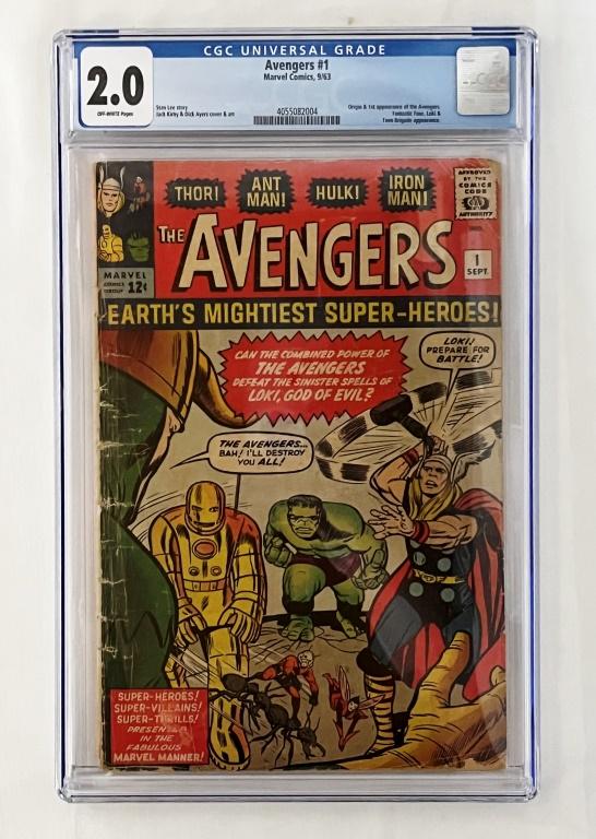 AVENGERS #1 (1963 Marvel)  CGC 2.0 (1 of 2)
