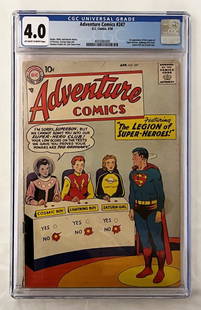 ADVENTURE COMICS #247 (1958 DC) CGC 4.0: 1st LEGION of SUPERHEROES - KEY ISSUE GRADED by CGC 4.0