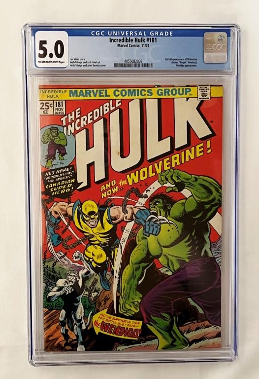 INCREDIBLE HULK #181 (1974 MARVEL) CGC 5.0 (1 of 2)