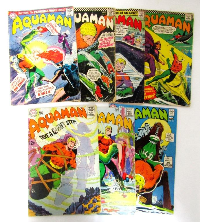 (7) DC AQUAMAN 12c ISSUES - ALL DIFFERENT (1 of 2)