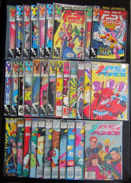 (33) MARVEL PSI FORCE COMIC BOOKS! (1 of 2)