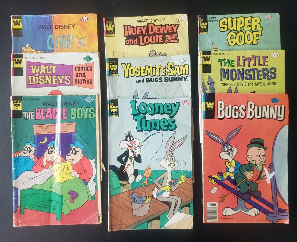 (9) WHITMAN CARTOON COMICS - WALT DISNEY (1 of 7)