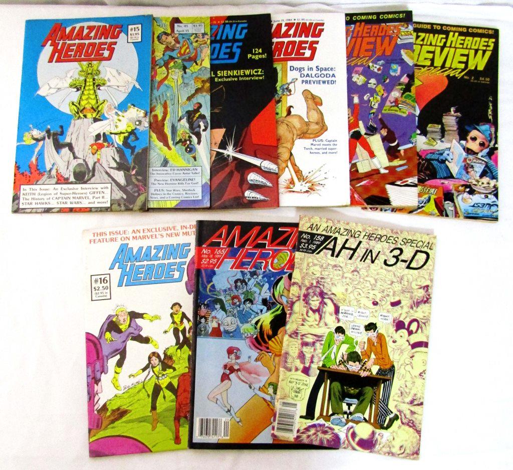 AMAZING HEROES LOT w/PREVIEW #1 & #2 plus (1 of 4)