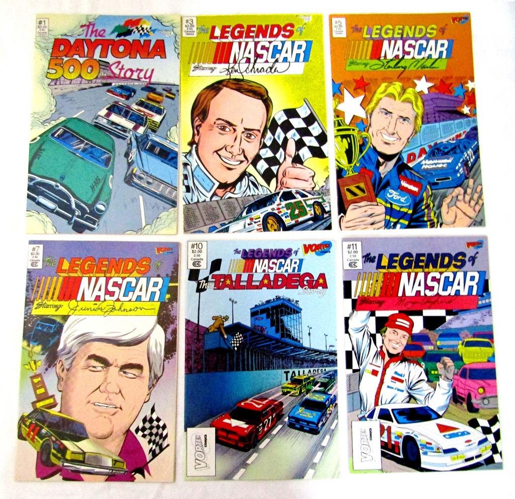 (6) NASCAR VORTEX COMIC LOT #1, #3, #5 (1 of 4)