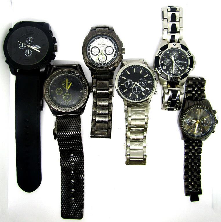 (6) MENS CHRONOGRAPH WRIST WATCHES (1 of 2)