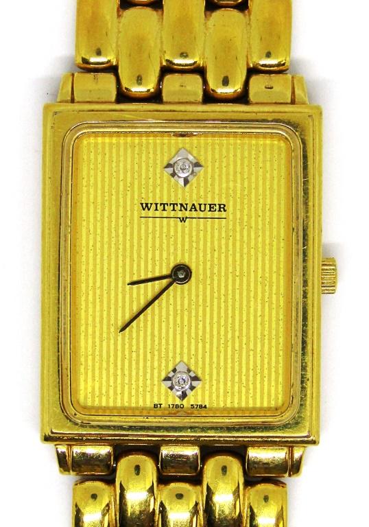 WITTNAUER BT 1780 5784 DIAMOND WATCH: QUARTZ - NICE PRE OWNED CONDITION - NEED NEW BATTERY