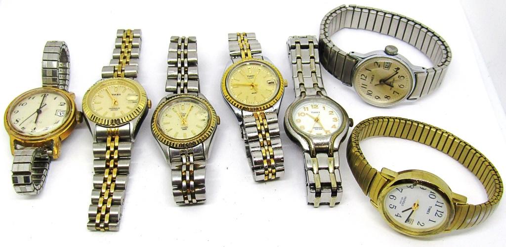 (7) TIMEX WATCH LOT - NICE REPAIR LOT: UNTESTED LOT - NICE PRE OWNED CONDITION