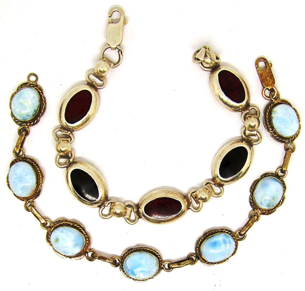 (2) SOUTHWEST STERLING BRACELETS (1 of 4)