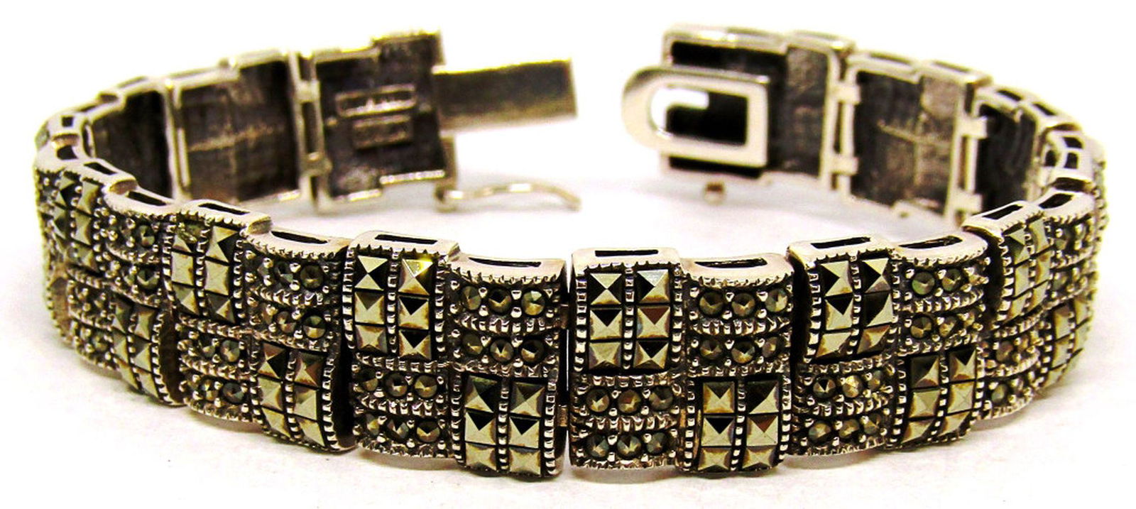 NF 925 MARCASITE STERLING BRACELET (1 of 5)