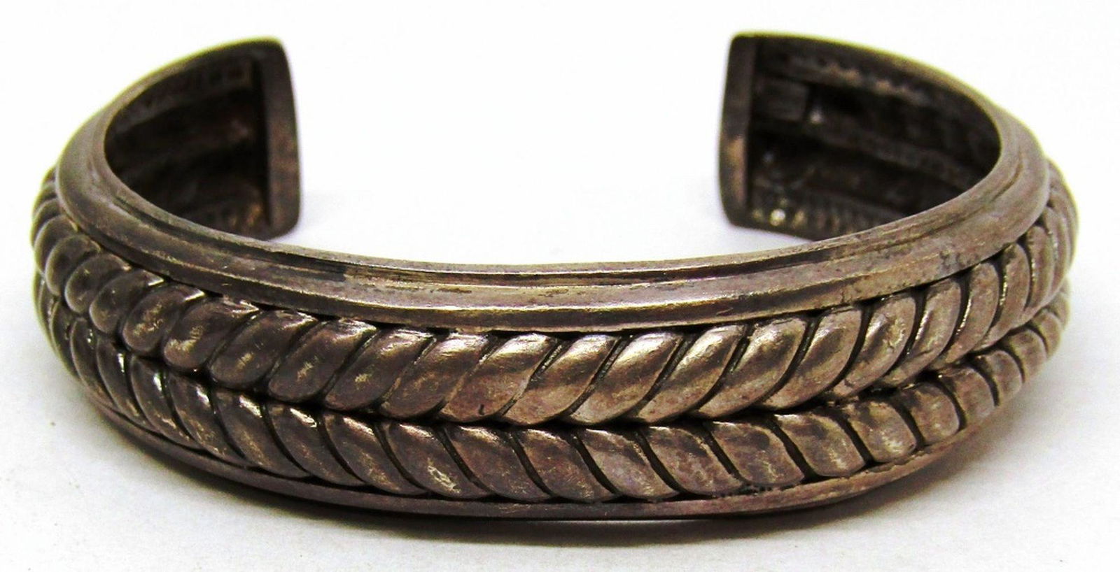 HEAVY 925 STERLING CUFF BRACELET - SOLID (1 of 3)