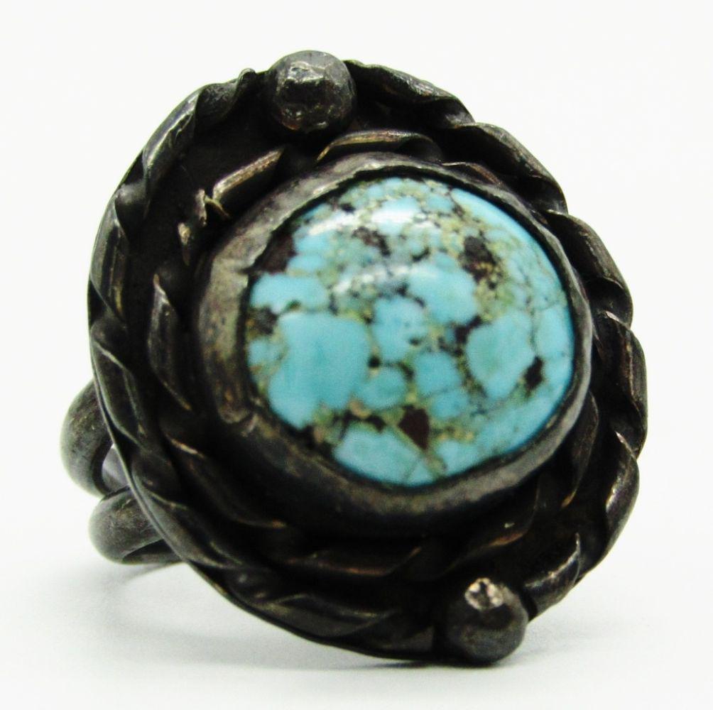 SOUTHWESTERN STERLING SPLIT SHANK RING WITH (1 of 5)