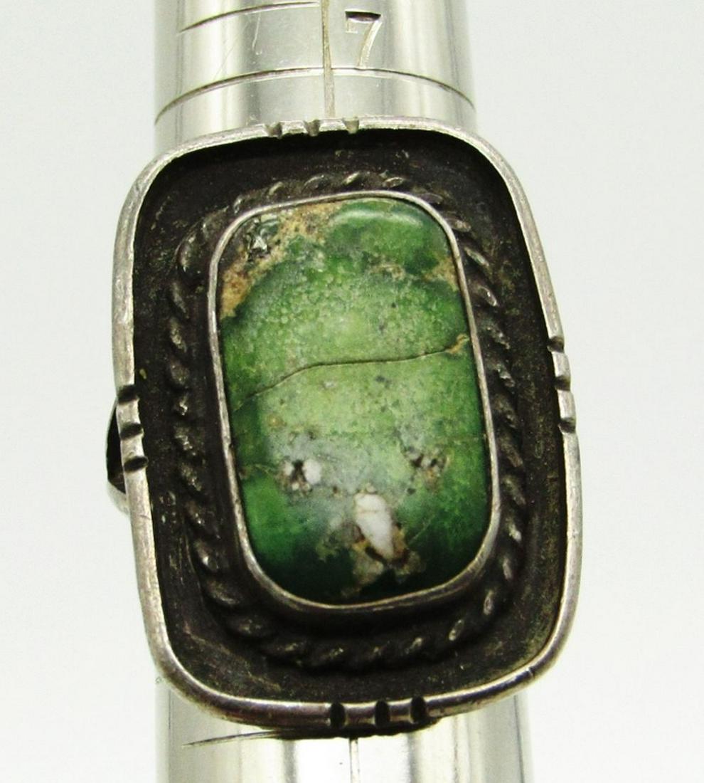 SOUTHWESTERN STERLING SPLIT SHANK RING WITH (1 of 4)