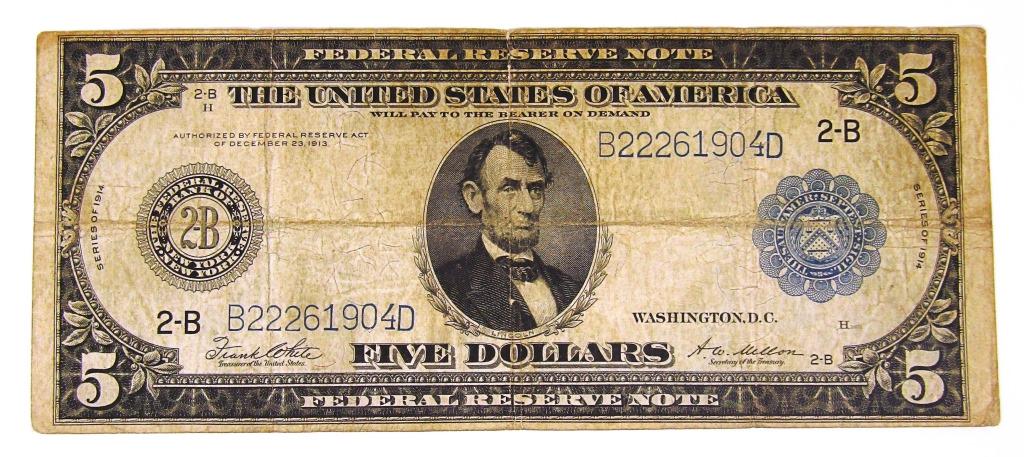 1914 $1 FEDERAL RESERVE NOTE (1 of 2)