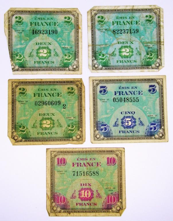 (5) MILITARY PAYMENT NOTES / CURRENCY (1 of 2)